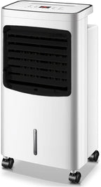 GENERIC Refroidisseur D'air évaporatif Portable Avec Ventilateur De Chauffage à Distance, 75W Et Chauffage 2000W Pour Le Bureau à Domicile, Réservoir D'eau 8L, Fonctionnement Silencieux, Idéal Pour Un Contrôl