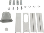  Aqxreight Kit De Fenêtre De Climatiseur Portable-Adaptateur Universel Pour Tuyau De 150mm, Sans Panneau En PVC, Porte Coulissante, Accessoire De Ventilation AC, Solution De Refroidissement