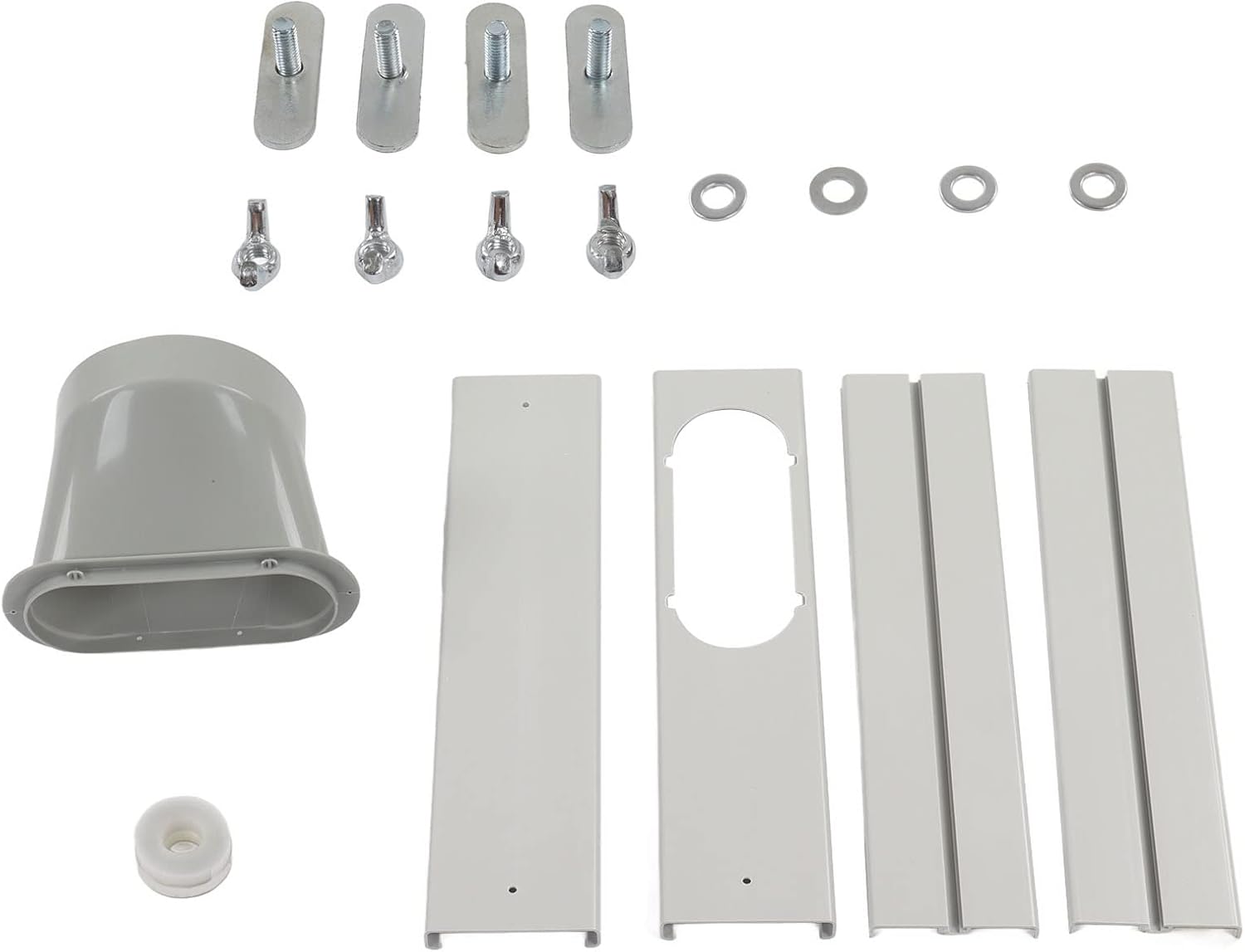  Aqxreight Kit De Fenêtre De Climatiseur Portable-Adaptateur Universel Pour Tuyau De 150mm, Sans Panneau En PVC, Porte Coulissante, Accessoire De Ventilation AC, Solution De Refroidissement