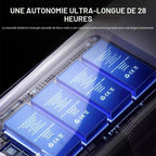  Lecreatekit Climatiseur Mural Portable Avec Installation Sans Fil, Aucun Perçage Nécessaire, Convient Pour La Maison Et Le Bureau, économie D'énergie Et Télécommande (B)