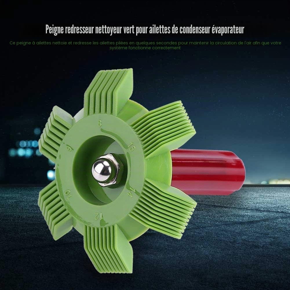  Fdit Condenseur Radiateur Fin Lisseur Cleaner Peigne Râteau Air Conditionné Outil Climatiseur Voiture Automobile A/C Peigne Climatiseur