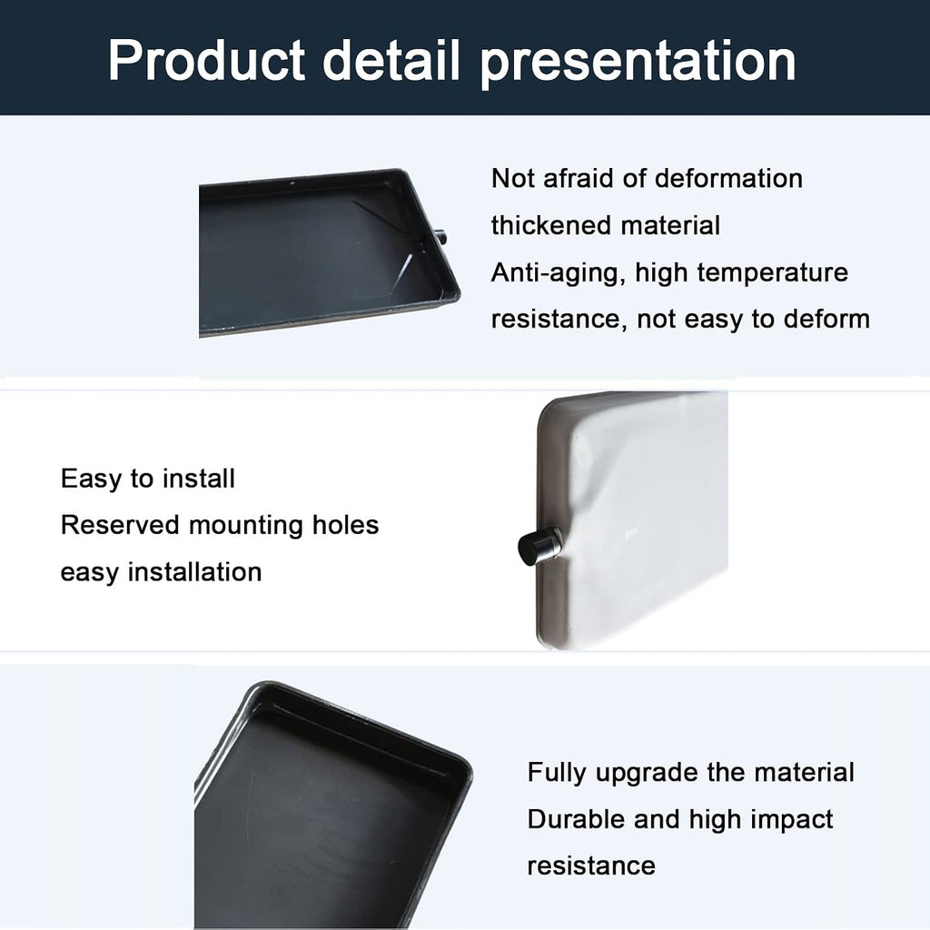 GENERIC Plateau D'égouttement Pour Climatiseur – Empêche Les Débordements – Installation Facile Pour Les Unités AC Et Accessoire Essentiel Fiable Pour Les Systèmes De Refroidissement Domestiques