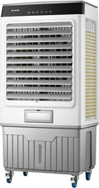  Générique Climatiseur Portable, Refroidisseur évaporatif 3 En 1 Avec Réservoir De 50 L, 6 Blocs Réfrigérants, Télécommande, Minuterie 7 H, Pour La Maison, Le Bureau Ou Le Dortoir (55 L)