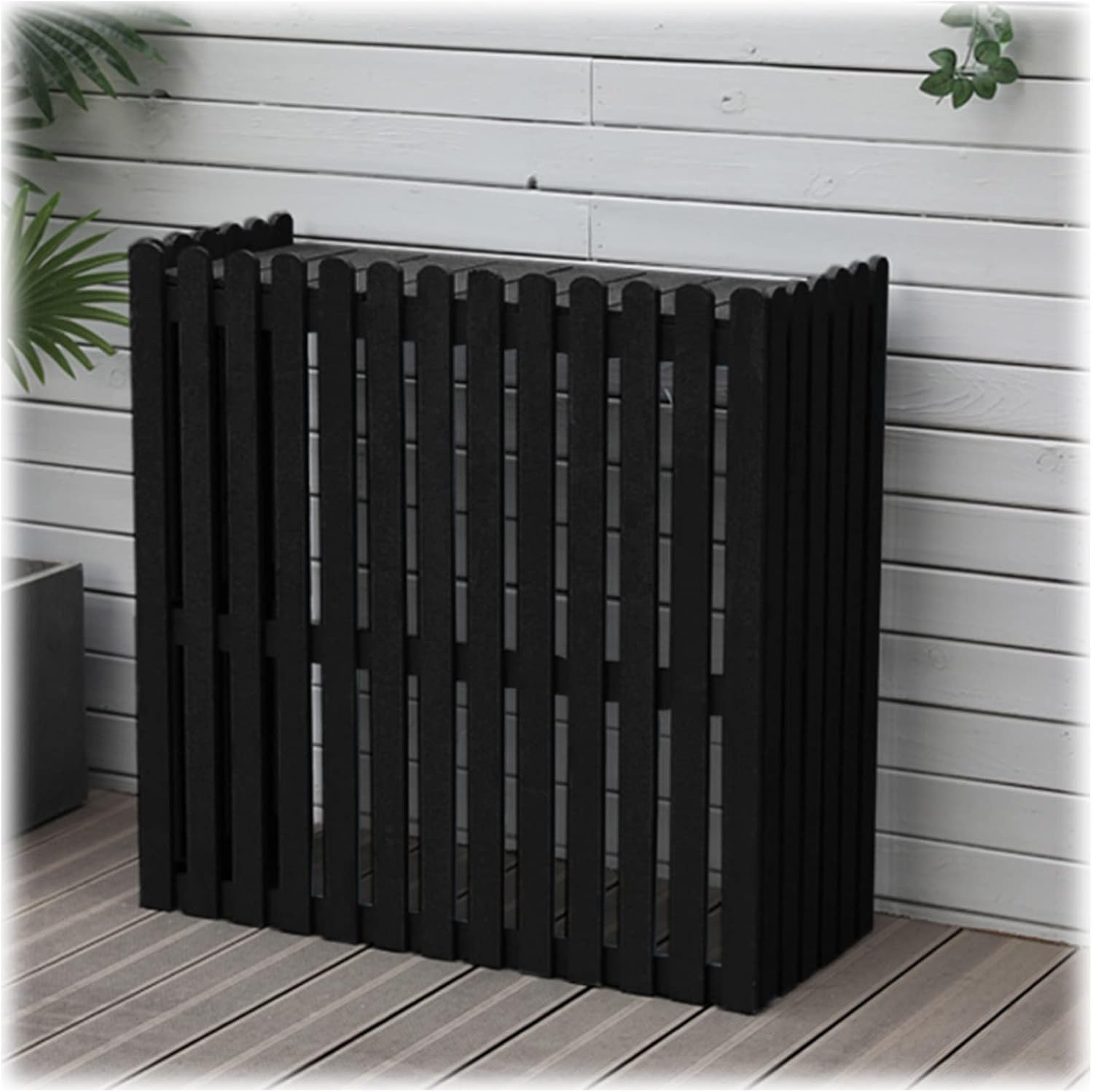 GENERIC Housse Résistante Aux Intempéries Pour Climatiseur – Étagère De Rangement Décorative En Bois Massif Pour Unités Extérieures, Protection De L'unité De Condensation, Disponible En 9 Couleurs – Et Design