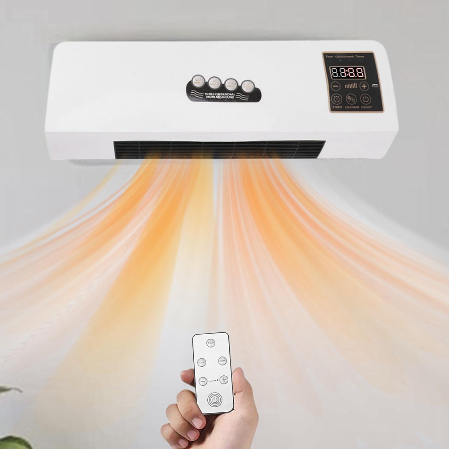 GENERIC Climatiseur Portable – Unité De Refroidissement Et De Chauffage 2000 W Pour Chambre, Maison Et Bureau