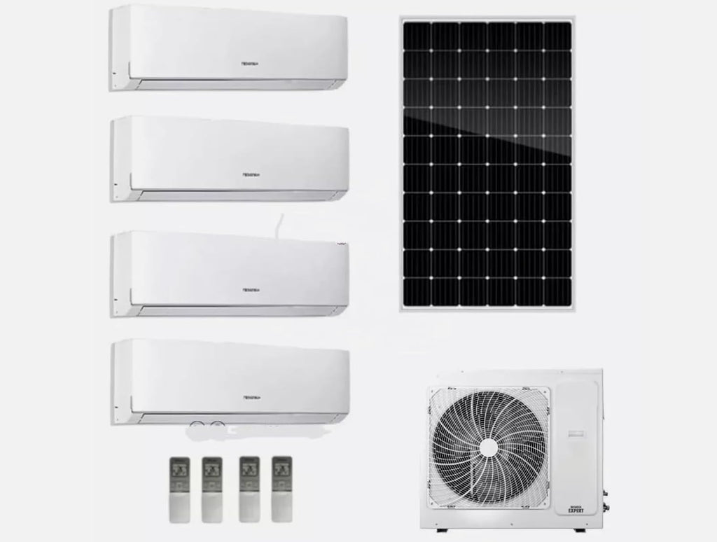 GENERIC Onduleur Solaire 42000BTU Multi 24k Zones Split Climatiseur Et Chauffage – 2 Zones
