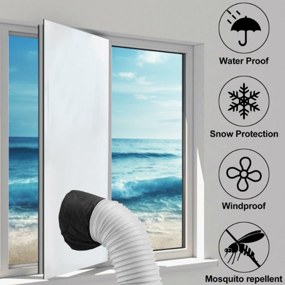  Joints De Climatiseur Universel Mobile Pour Unité De Climatisation Mobile Et Sèche-linge Facile à Installer, Pas Besoin De Percer, 2 M