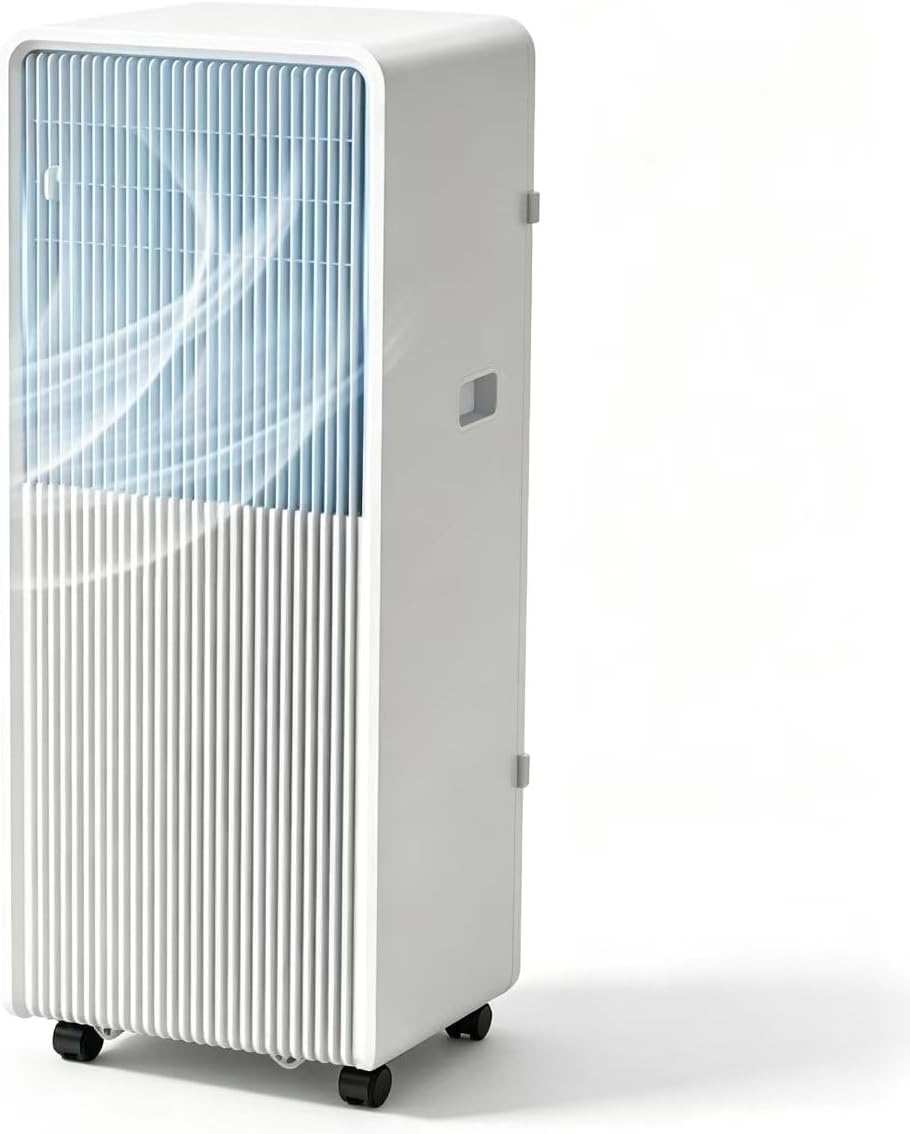 GENERIC Climatiseur Portable 10 000 BTU De Refroidissement, Déshumidificateur Et Ventilateur Pour Pièces Jusqu'à 500 M², Affichage Numérique Avec Plusieurs Modes De Vitesse