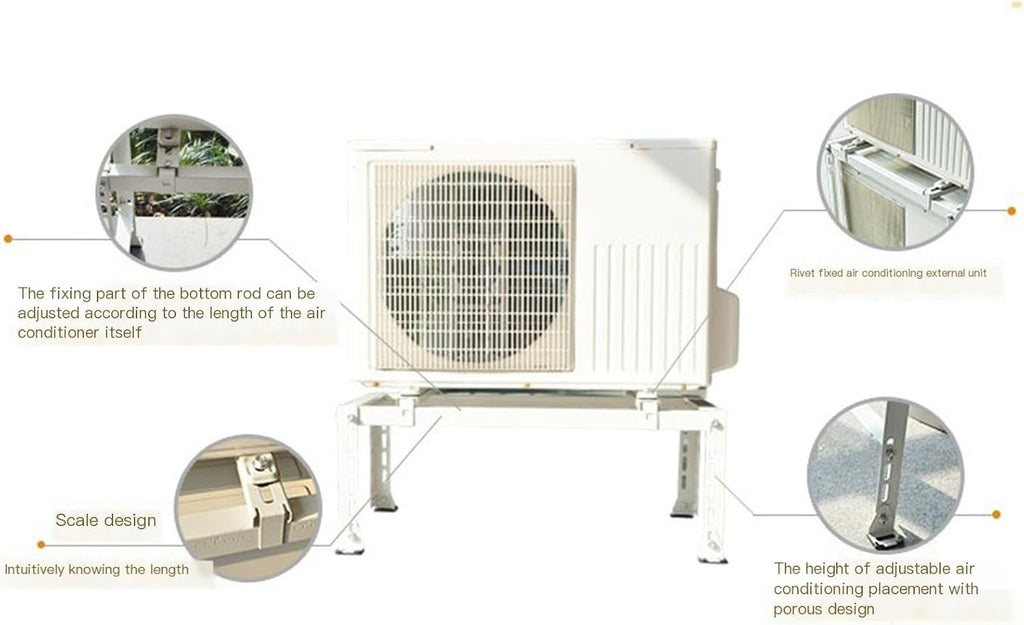  Support De Climatisation Robuste Pour Mini Climatiseurs Sans Conduit – Capacité De 204 Kg – Installation Facile Idéal Pour Les Solutions De Refroidissement