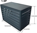 GENERIC Housse Robuste En Aluminium Pour Climatiseur – Réduction Du Bruit Et Clôture Antivol Pour Unités Extérieures – Solution élégante De Protection Et De Dissimulation Pour Radiateur AC