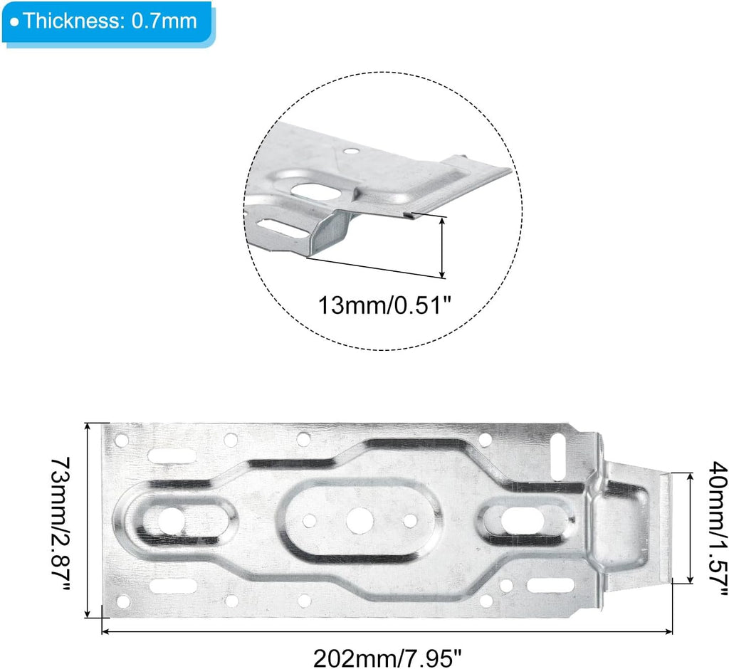  PATIKIL Climatisateur Paroi Support, Intérieur Interne Unité Universel Suspendu Plaque Crochet Support Support Planche Réglable Pour HVAC