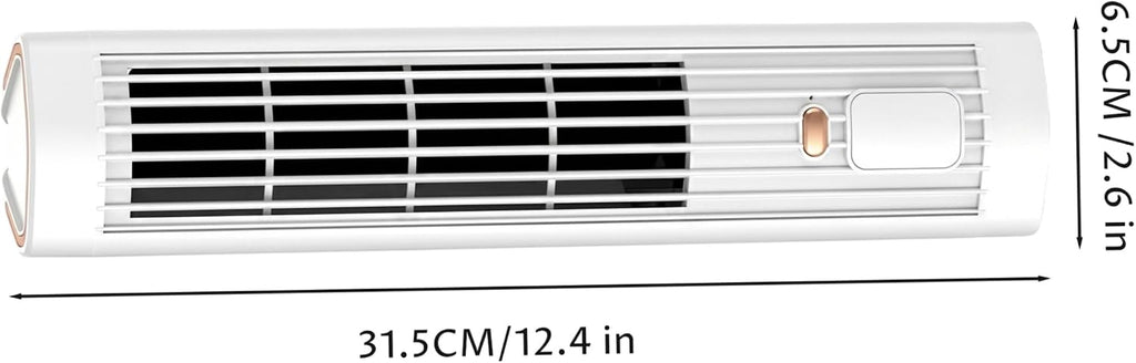  Climatiseur à Chargement Sans Fil, Climatiseur Personnel 2 En 1, Ventilateur Froid Portable Silencieux à 3 Vitesses, Rechargeable Par USB, Pour Bureau, Maison, Dortoir (blanc)