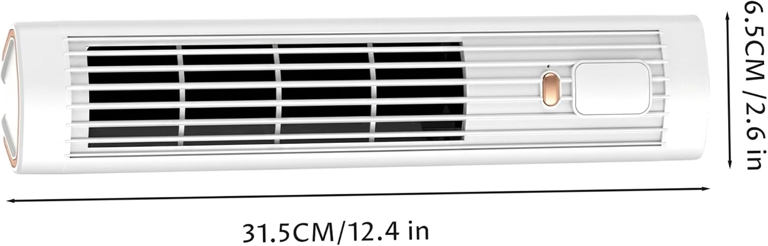  Climatiseur à Chargement Sans Fil, Climatiseur Personnel 2 En 1, Ventilateur Froid Portable Silencieux à 3 Vitesses, Rechargeable Par USB, Pour Bureau, Maison, Dortoir (blanc)