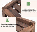 GENERIC Housse De Climatiseur En Bois Massif Avec Pot De Fleurs - Protection Anti-corrosion - Marron - Élégant Et Design