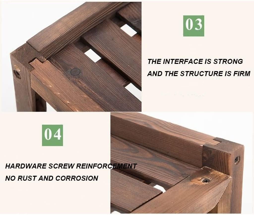  Support De Fleurs Pour Balcon, Grille De Protection Pour Climatiseur Et Pompe à Chaleur, Housse De Climatiseur En Bois, Clôture De Climatiseur, écran De Confidentialité