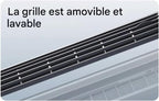  Ventilateur AC Pour Chambre - Ventilateur Climatiseur Portable | Rafraîchisseur D'Air Charge Sans Fil Trois Vitesses Pour Maison Bureau Voyage Camping Salle De Bain Intérieur Extérieur