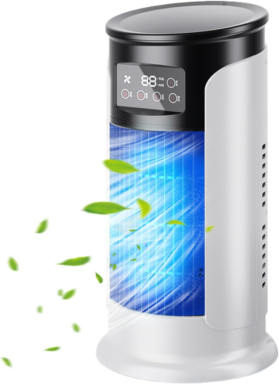  Ventilateur Climatiseur, Ventilateur Évaporatif USB De Bureau Rafraîchisseur D'Air, Ventilateur Personnel Évaporatif Silencieux USB Vitesses Réglables Pour Table Et Chevet