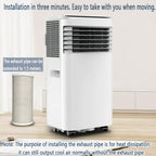 GENERIC Climatiseur Portable Refroidit Jusqu'à 30 M², Unité AC Intelligente Avec Télécommande, Refroidissement Silencieux Avec Modes De Veille Et Ventilateur Frais Et Sec, Kit De Fenêtre Minuterie 24 Heures