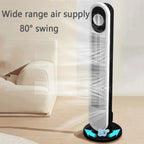  Ventilateur Portable De Tour Sans Lame Pour Chambre à Coucher, 26ft/s Circulateur D'air Silencieux Avec 80 Oscillation Et 3 Vitesses, Refroidisseur Debout Compact Pour Le Camping De Bureau, Conception