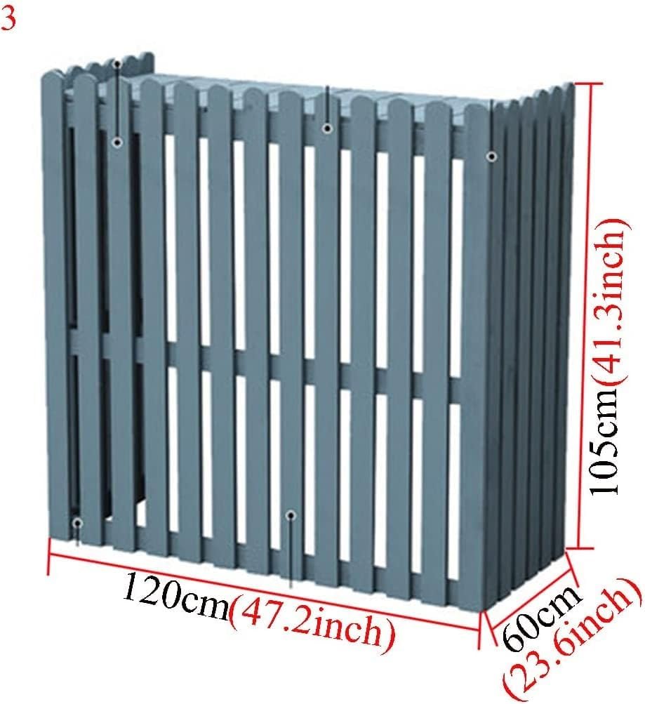  Clôture D'écran De Confidentialité Extérieure De Garde-Corps De Climatiseur, Couverture De Climatiseur Amovible, Décoration De Cadre De Balcon, For Pompe À Chaleur (Color : A, Size : 120X60X105Cm)