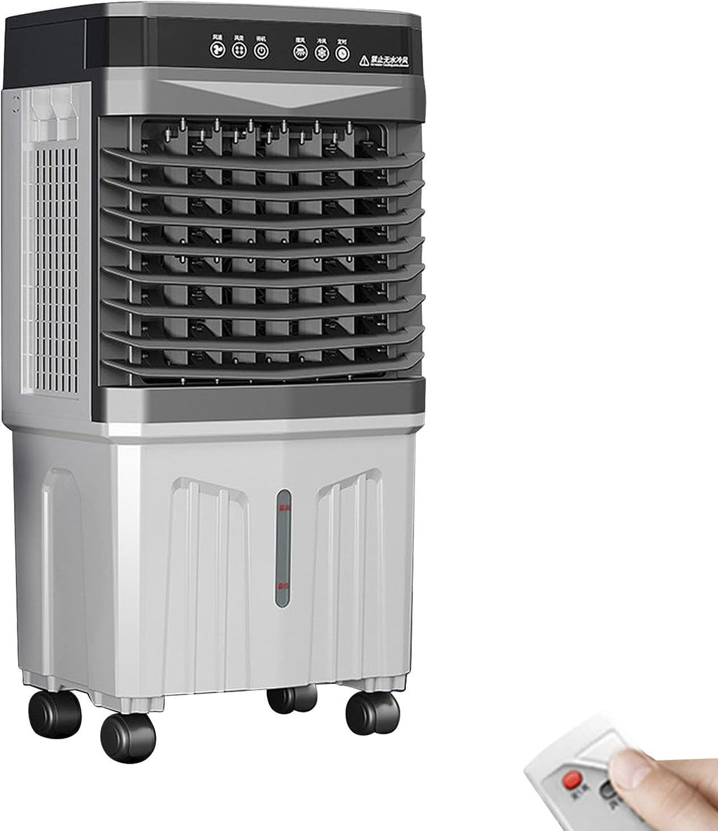  Climatiseur Mobile Silencieux 13.2L, 3 En 1 Refroidisseur D'air Portable Avec Humidificateur, Ventilateur, Sans évacuation, 3 Vitesses, 12H Minuteries, 120°Oscillation For Chambre, Cuisine