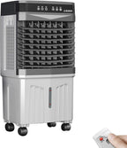  Climatiseur Mobile Silencieux 13.2L, 3 En 1 Refroidisseur D'air Portable Avec Humidificateur, Ventilateur, Sans évacuation, 3 Vitesses, 12H Minuteries, 120°Oscillation For Chambre, Cuisine