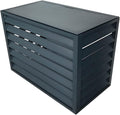GENERIC Housse De Climatiseur D'extérieur En Aluminium Résistant Aux Intempéries Avec Persiennes Pour Unités Centrales De Climatisation, Protection Contre Les Déchets Et Bouclier Extérieur élégant