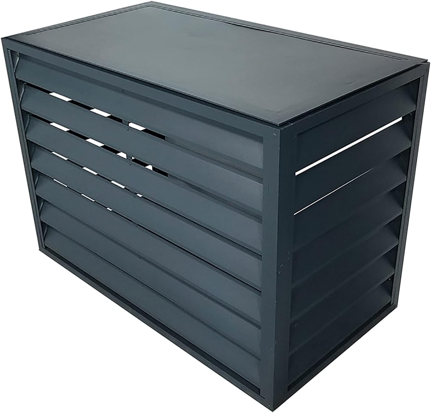 GENERIC Housse De Climatiseur D'extérieur En Aluminium Résistant Aux Intempéries Avec Persiennes Pour Unités Centrales De Climatisation, Protection Contre Les Déchets Et Bouclier Extérieur élégant