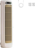  Ventilateur De Climatisation Portable, USB Rechargeable, 3 Vitesses, Mural, Refroidissement Silencieux Pour La Maison De Bureau De Chambre, Blanc D'abricot