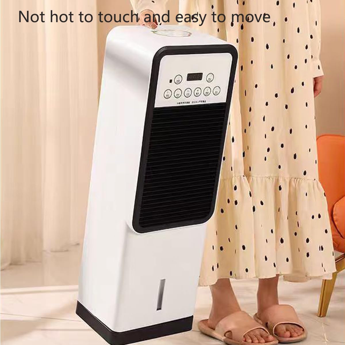  Climatiseur Portable 12 000 BTU Avec Télécommande - Classe énergétique A - Refroidisseur évaporatif - Chauffage Et Rafraîchisseur D'air Mobile