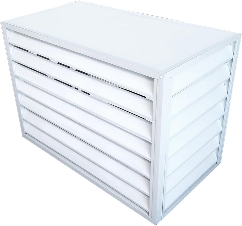 GENERIC Housse Robuste En Aluminium Pour Climatiseur – Réduction Du Bruit Et Clôture Antivol Pour Unités Extérieures – Solution élégante De Protection Et De Dissimulation Pour Radiateur AC