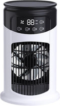  Climatiseur Personnel | Climatiseurs Portatifs À Économie D'Énergie Veilleuse LED | Rafraîchisseur D'Air Évaporatif | 6 Vitesses Réglables | Pour Bureau Voyage Voiture Tente De Camping Salon