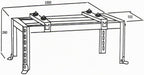  Maclean MC-864 Support De Climatisation Pour Chauffage Au Sol 280-870 Mm/230-450 Mm Jusqu'à 70 Kg Max. 36000 BTU