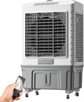  Générique Climatiseur Portable, Refroidisseur évaporatif 3 En 1 Avec Réservoir De 50 L, 6 Blocs Réfrigérants, Télécommande, Minuterie 7 H, Pour La Maison, Le Bureau Ou Le Dortoir (55 L)