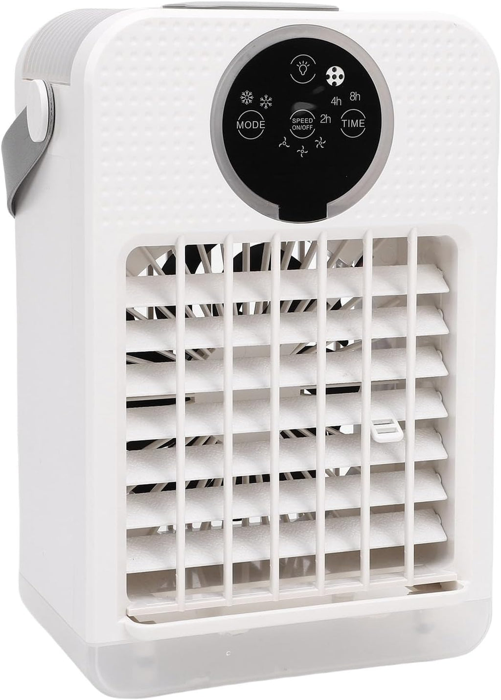  Climatiseur Portable 4 En 1, 700 Ml, Refroidisseur D'air Par évaporation, Humidificateur, Mini Ventilateur De Refroidissement Personnel De Bureau Avec 3 Vitesses, 7 Couleurs De Lumière Et