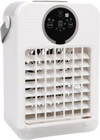  Climatiseur Portable 4 En 1, 700 Ml, Refroidisseur D'air Par évaporation, Humidificateur, Mini Ventilateur De Refroidissement Personnel De Bureau Avec 3 Vitesses, 7 Couleurs De Lumière Et