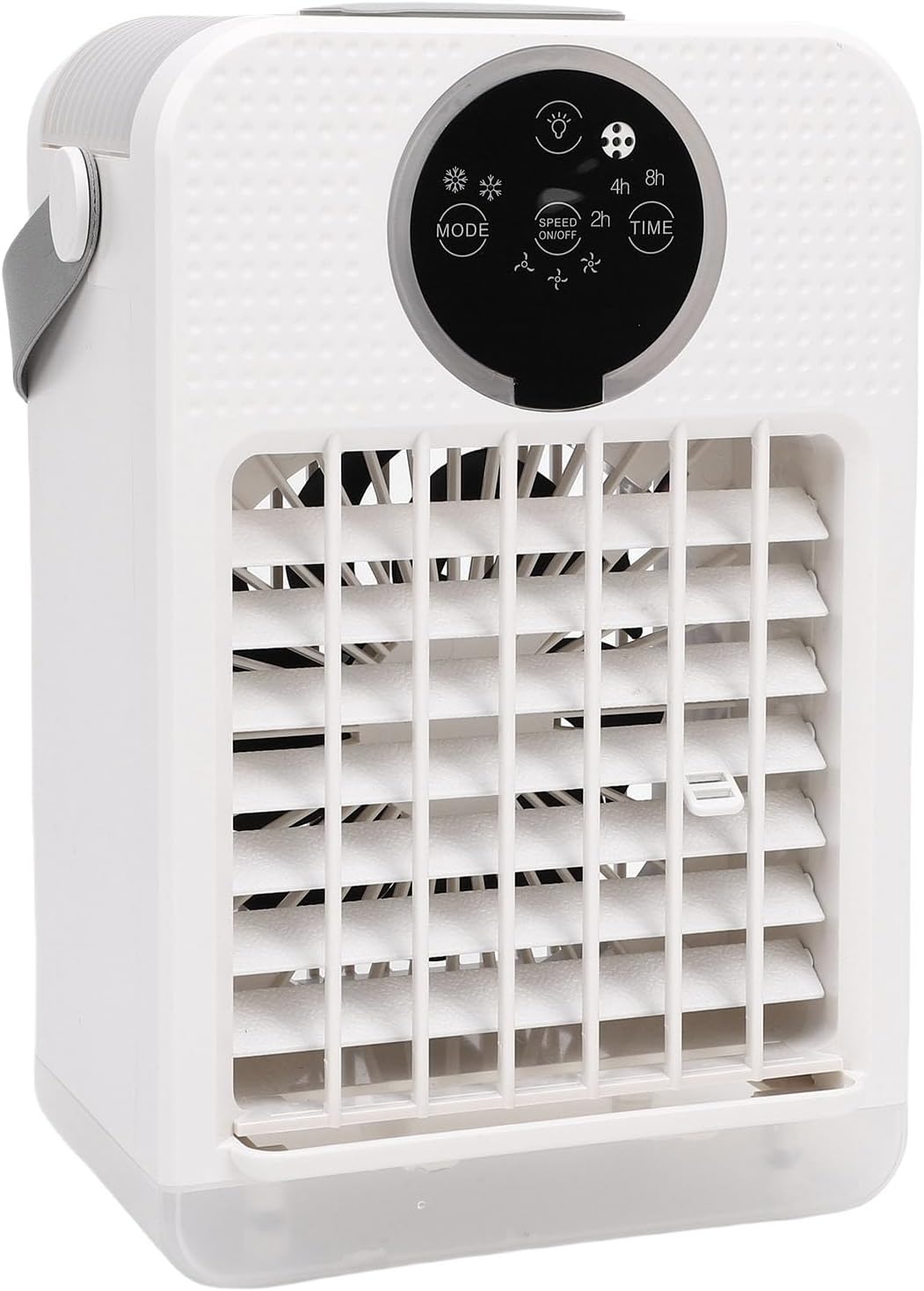  Climatiseur Portable 4 En 1, 700 Ml, Refroidisseur D'air Par évaporation, Humidificateur, Mini Ventilateur De Refroidissement Personnel De Bureau Avec 3 Vitesses, 7 Couleurs De Lumière Et