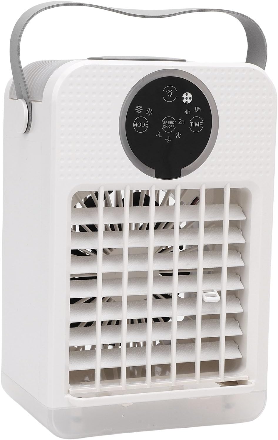  Climatiseur Portable 4 En 1, 700 Ml, Refroidisseur D'air Par évaporation, Humidificateur, Mini Ventilateur De Refroidissement Personnel De Bureau Avec 3 Vitesses, 7 Couleurs De Lumière Et