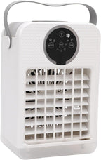  Climatiseur Portable 4 En 1, 700 Ml, Refroidisseur D'air Par évaporation, Humidificateur, Mini Ventilateur De Refroidissement Personnel De Bureau Avec 3 Vitesses, 7 Couleurs De Lumière Et