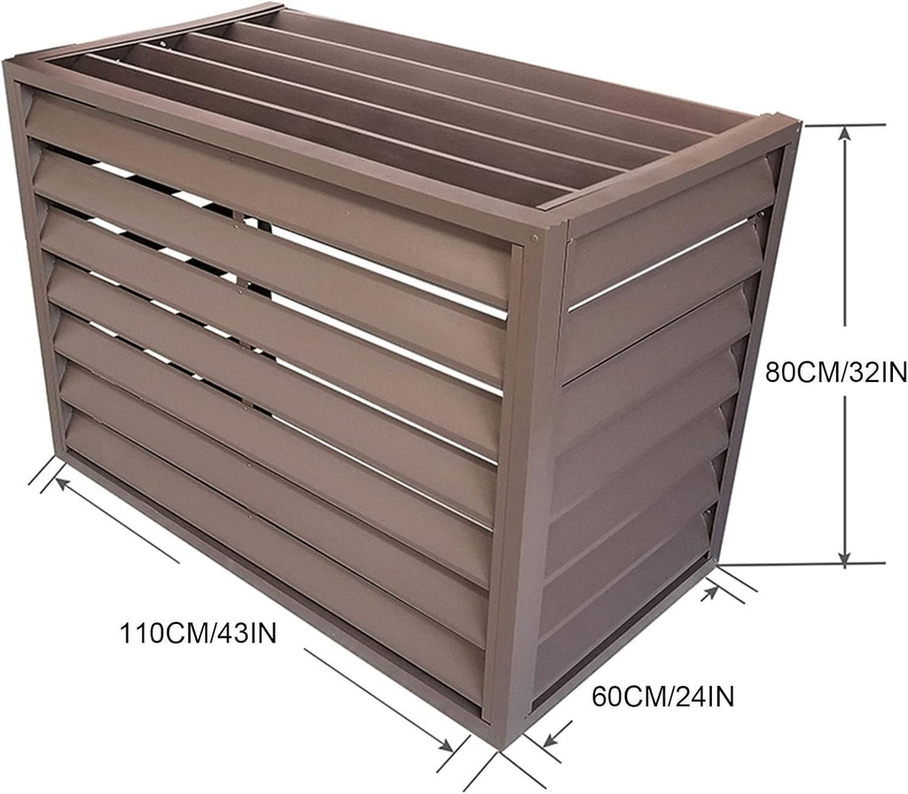 GENERIC Housse De Climatiseur D'extérieur Résistante Aux Intempéries, Design élégant De Clôture Qui Protège Les Unités Climatiques Des éléments, Utilisation En Intérieur Et En Extérieur, Matériau Durable Pour
