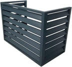 GENERIC Housse De Protection En Aluminium Pour Climatiseur – Protection Résistante Aux Intempéries Pour Pompe à Chaleur Pour Unités Extérieures, Design élégant De Clôture Pour Cacher La Climatisation Et