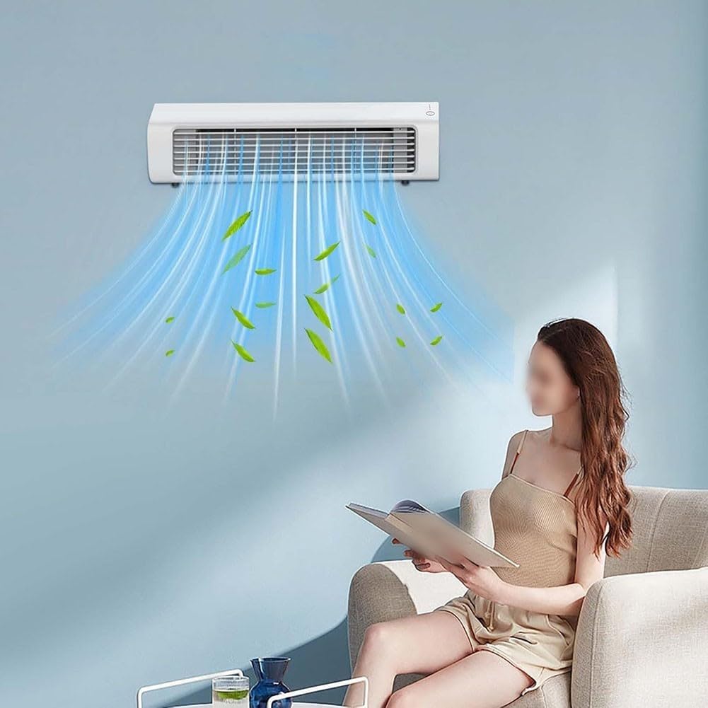 GENERIC Climatiseur Mural Sans Fil Pour Un Refroidissement Confortable Dans Plusieurs Espaces Intérieurs, Installation Sans Perçage, Design Compact Et économe En énergie (climatiseur)