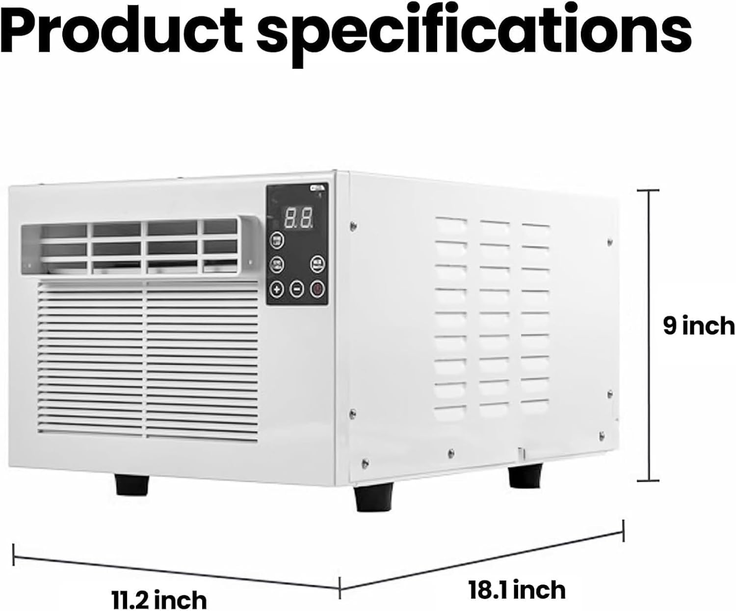  Mini Climatiseur Portable Avec Ventilateur, 3-en-1 Refroidissement Et Déshumidificateur Pour Chambre à Coucher.Fonctionnement Silencieux, Conception Compacte Pour Le Bureau à Domicile, Configuration F
