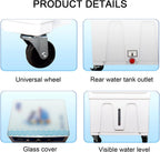  Climatiseur Mobile, Rafraichisseur D'air Silencieux, 30l Large Réservoir D'eau, 3 Vitesses De Vent, Oscillation à 120 °, Commande Par Bouton, Climatiseur Portable Pour Usage Extérieur Et Intérieur