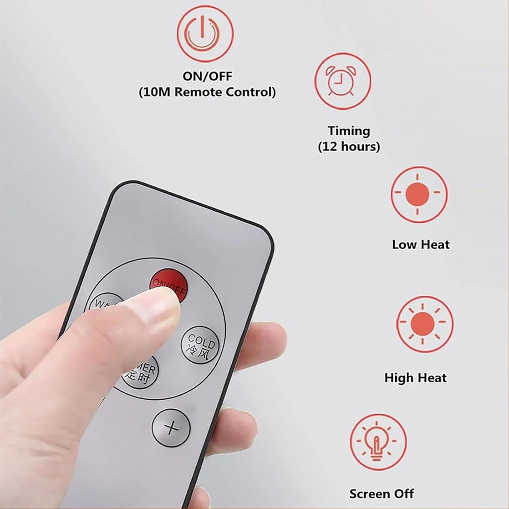 GENERIC Climatiseurs Portables, Mini Climatiseur Mural Avec Télécommande, Fonction De Refroidissement Et De Chauffage Ultra Silencieuse, Unité De Climatisation Sans Conduit Pour Maison, Bureau #2