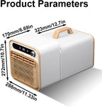  Climatiseur Portable Split Silencieux, Avec Commandes Tactiles, Minuterie 12 H, Pour Chambre, Bureau, Camping-Car(Size:with 2-meter Connecting Pipe)