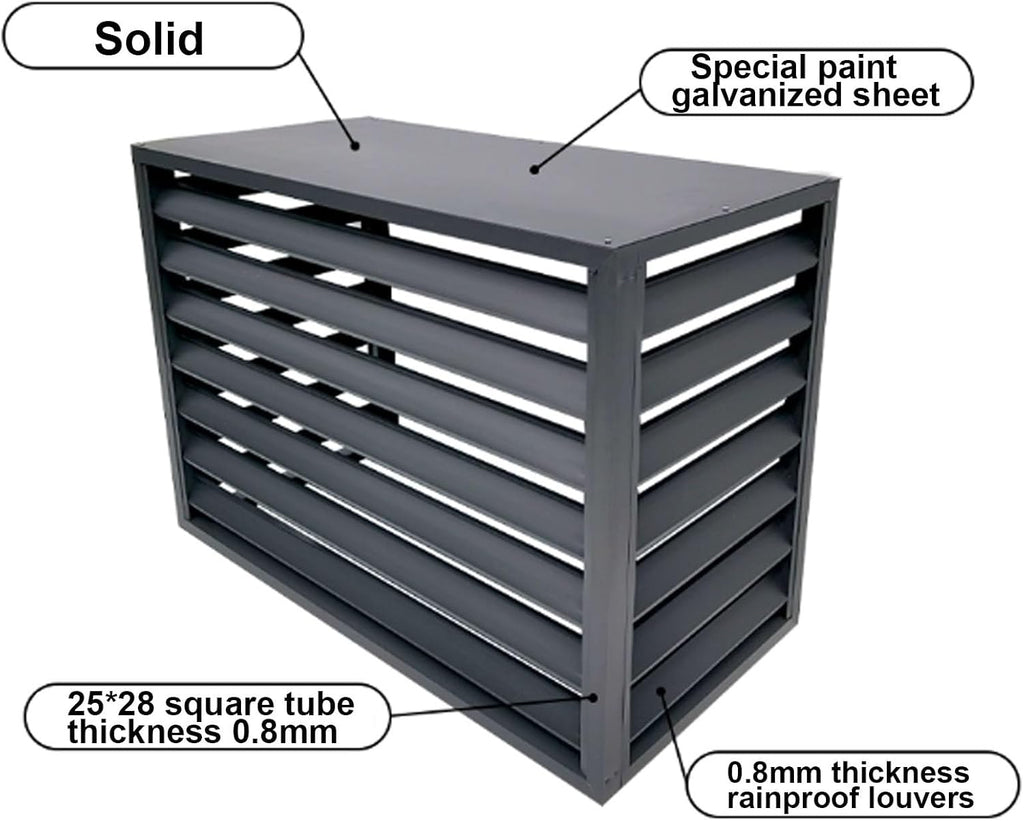  Housse De Protection Pour Mini Climatiseur Split Extérieur - Housse De Protection En Aluminium Pour Pompe à Chaleur Pour Unités Extérieures, Protection Résistante Aux Int