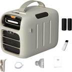 GENERIC Climatiseur Portable – Refroidissement Et Chauffage Rapides, 3 Vitesses De Ventilation, Faible Consommation D'énergie, Idéal Pour Le Camping, Les Tentes Et L'utilisation En Extérieur