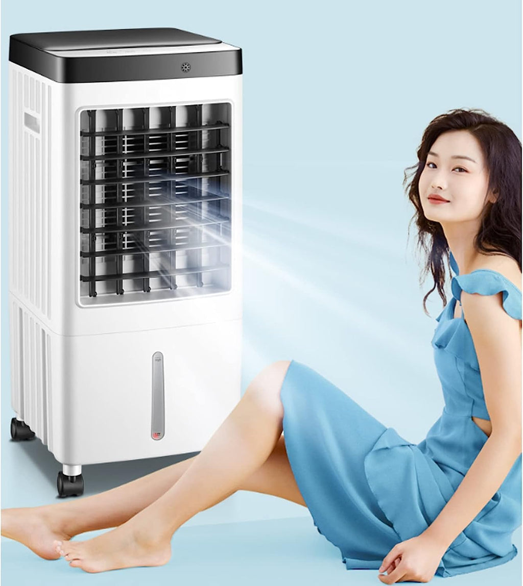 GENERIC Refroidisseur D'air Portable 10L Refroidisseur D'eau, Unité De Courant Alternatif évaporatif Sans Vent Avec 3 Vitesses, Télécommande, Fonction Oscillante, Fonctionnement Silencieux Pour L'utilisation