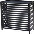 GENERIC Housse De Climatiseur En Bois Massif Et Support De Fleurs Noir Pour Climatiseur - Store élégant Pour Climatisation - Convient Aux Unités De 105 X 47 X 80 Cm - Solution De Décoration Intérieure
